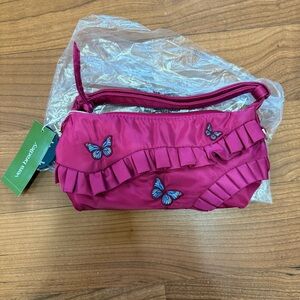 Vera Bradley Wicked Pink Butterfly Clutch